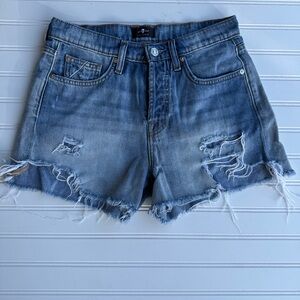 7 For All Mankind Monroe Cutoff  Shorts